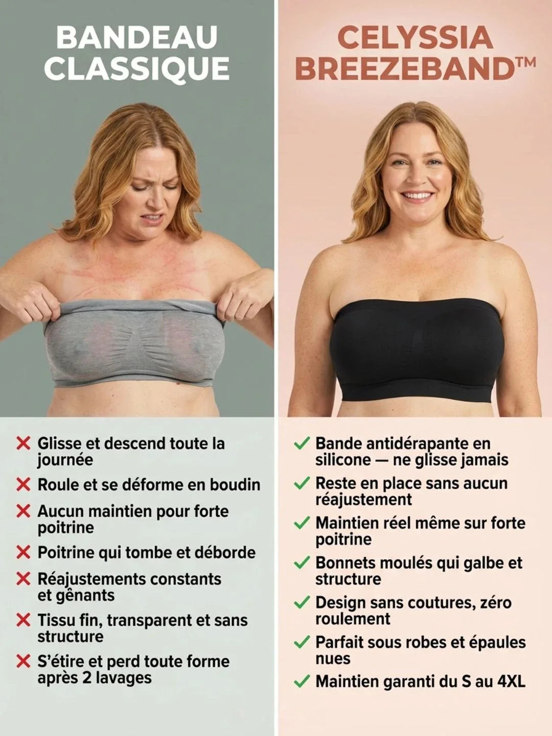 Bandeau BreezeBand™ | Zéro réajustement, zéro marque, zéro gêne
