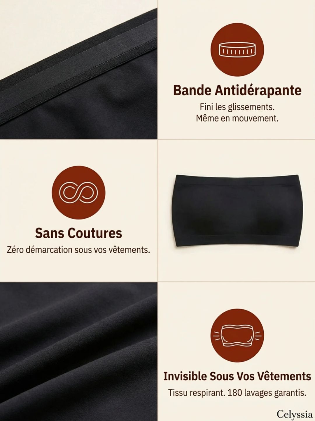 Bandeau BreezeBand™ | Zéro réajustement, zéro marque, zéro gêne